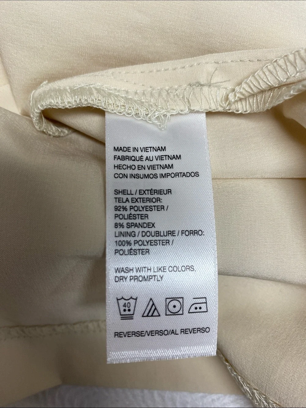 IZOD Golf Performance Skort | Beige | Built-In Shorts | Side Pockets | Size 8